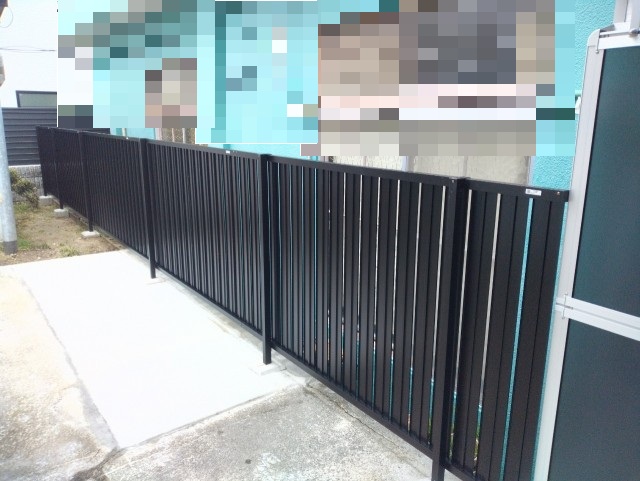 フェンス設置　施工完了